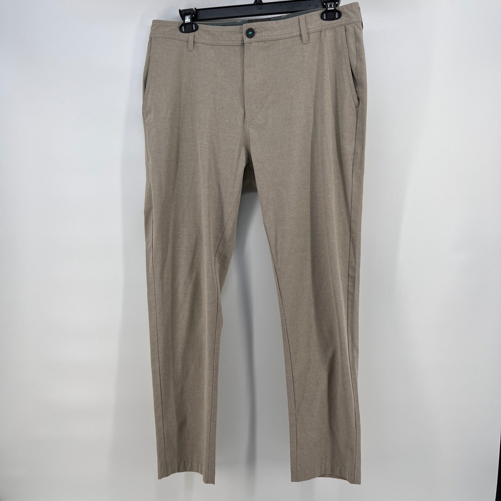 Linksoul Mens Boardwalker Golf Pants Khaki‎ Heather Stretch LS6163-S Size 36S